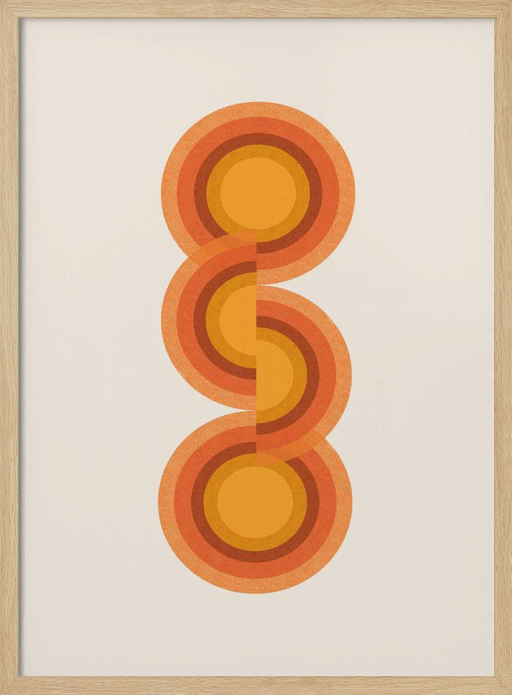 Retro Kreise Trio | Poster