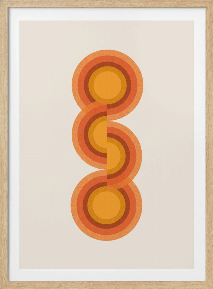 Retro Kreise Trio | Poster