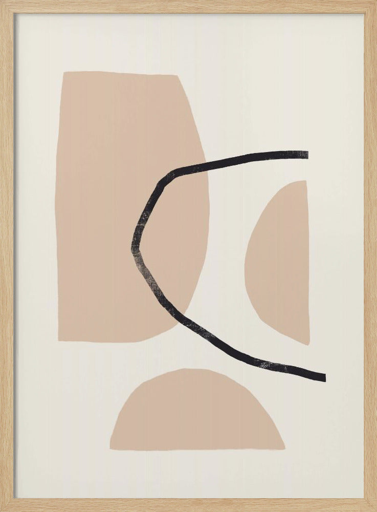 Stilvolle geometrische Komposition | Poster