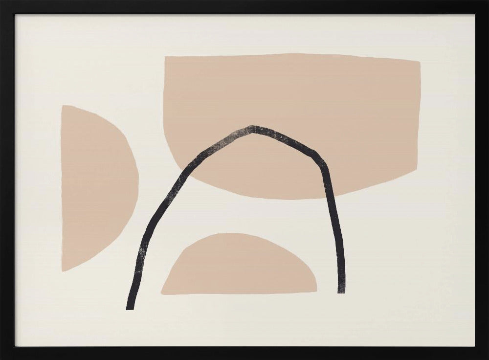 Geometric Shapes In Earthy Tones | Poster