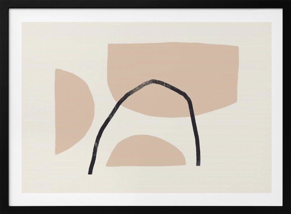 Geometric Shapes In Earthy Tones | Poster