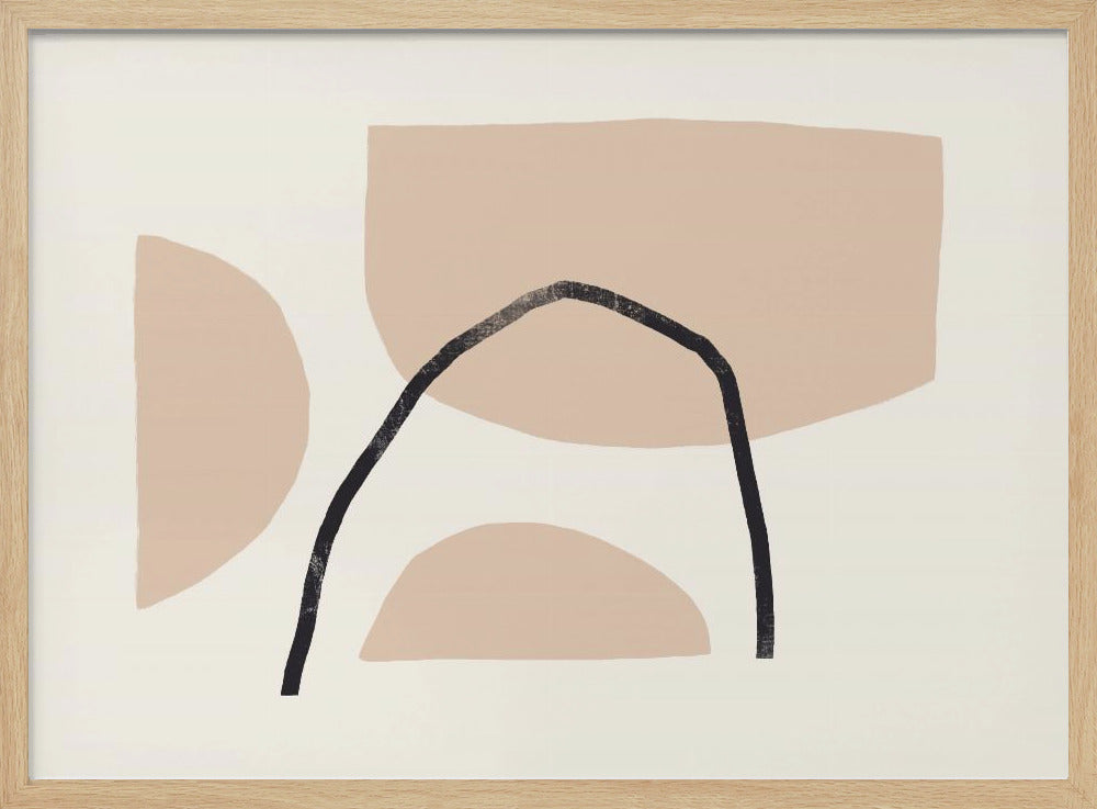 Geometric Shapes In Earthy Tones | Poster