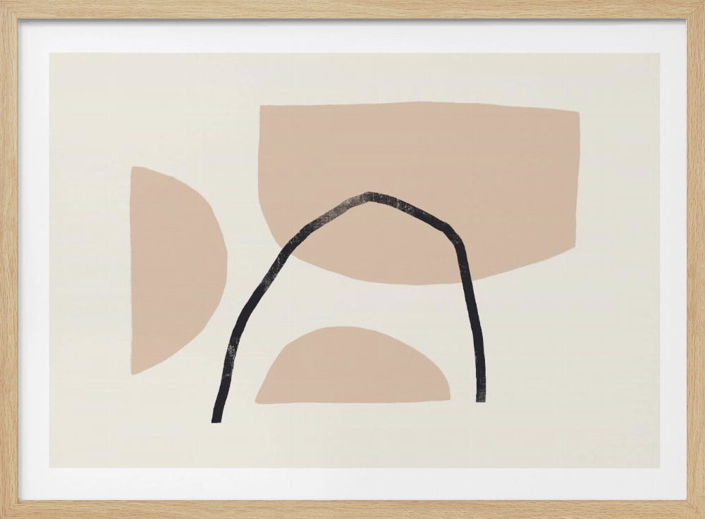 Geometric Shapes In Earthy Tones | Poster