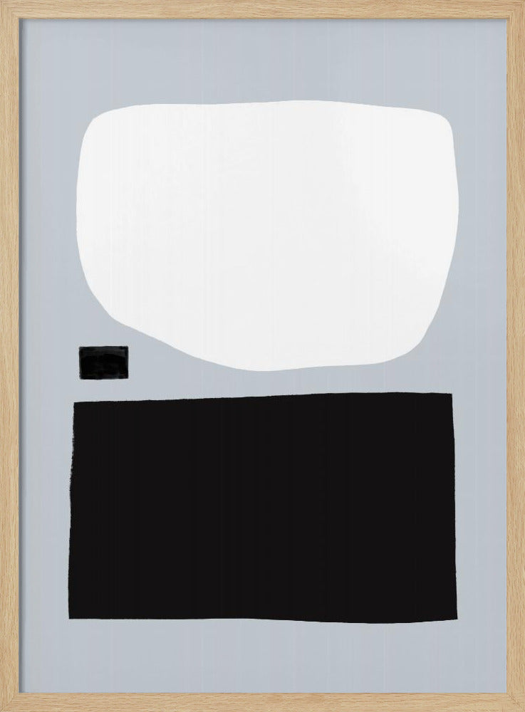Geometrische Formen in Schwarzweiß | Poster