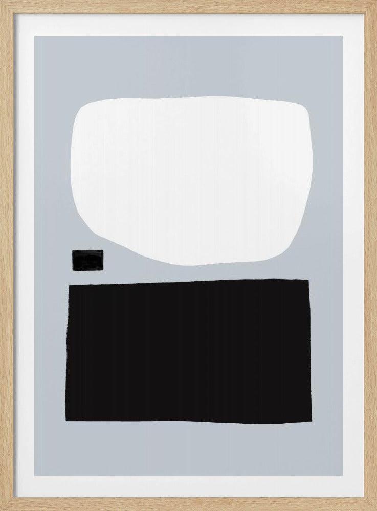 Geometrische Formen in Schwarzweiß | Poster