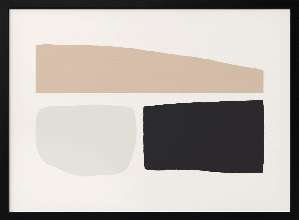 Geometrische Formen in neutralen Tönen | Poster