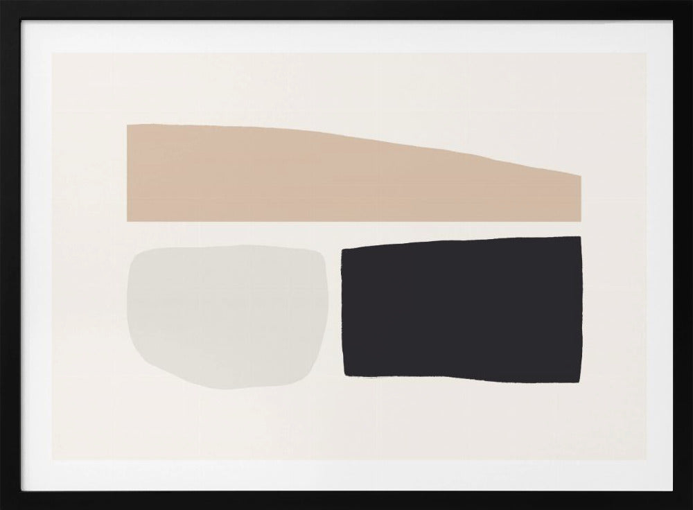 Geometrische Formen in neutralen Tönen | Poster