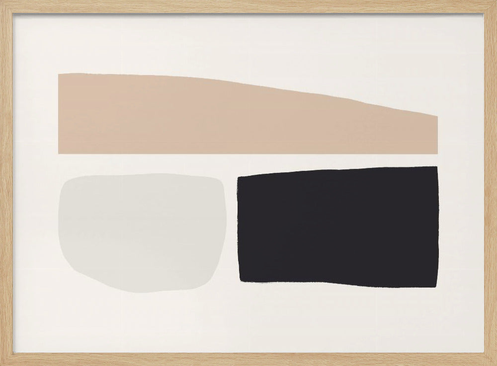 Geometrische Formen in neutralen Tönen | Poster