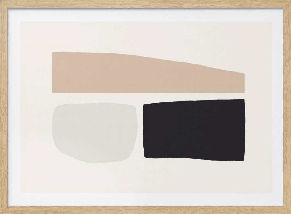 Geometrische Formen in neutralen Tönen | Poster