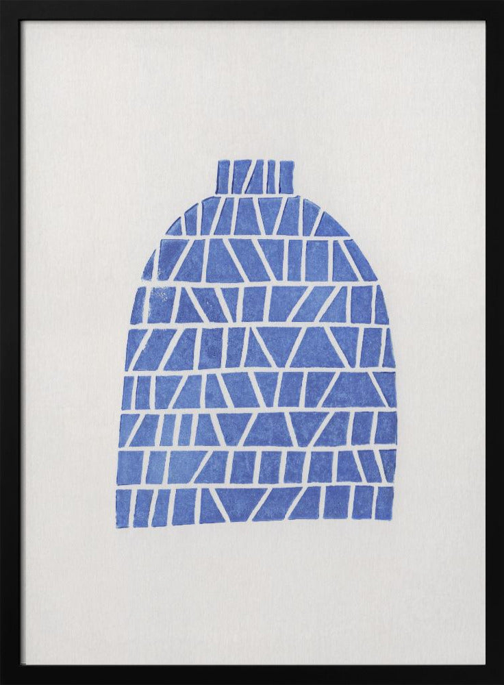 Linocut Vase #5 | Poster