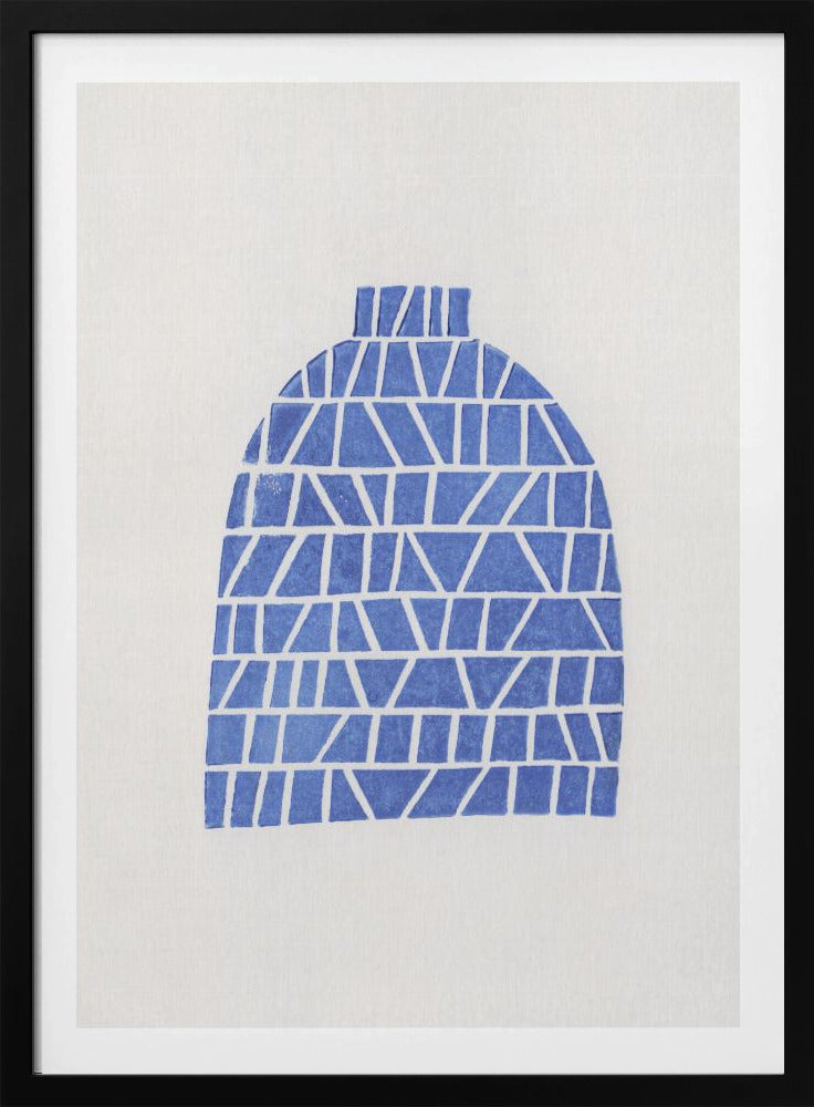 Linocut Vase #5 | Poster
