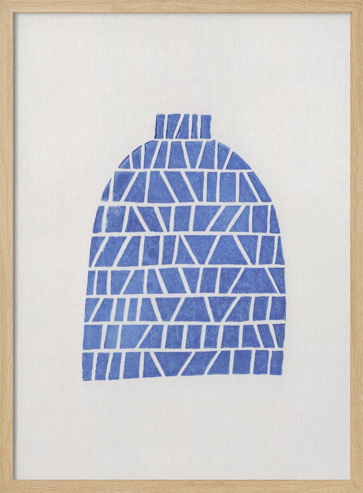 Linocut Vase #5 | Poster
