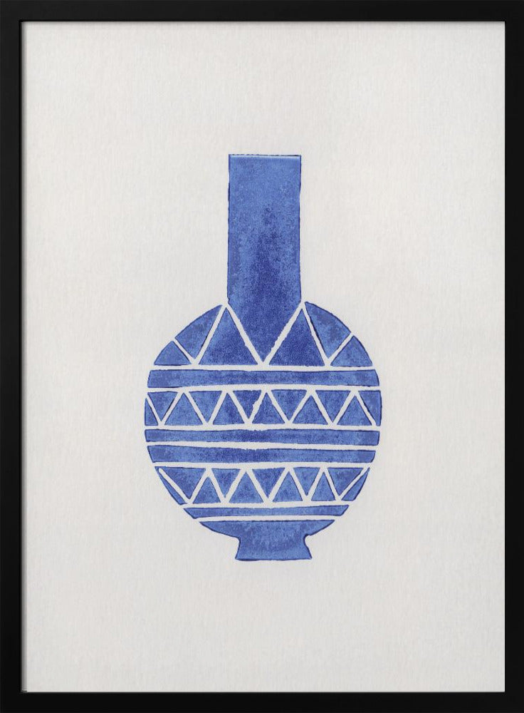 Linocut Vase #8 | Poster