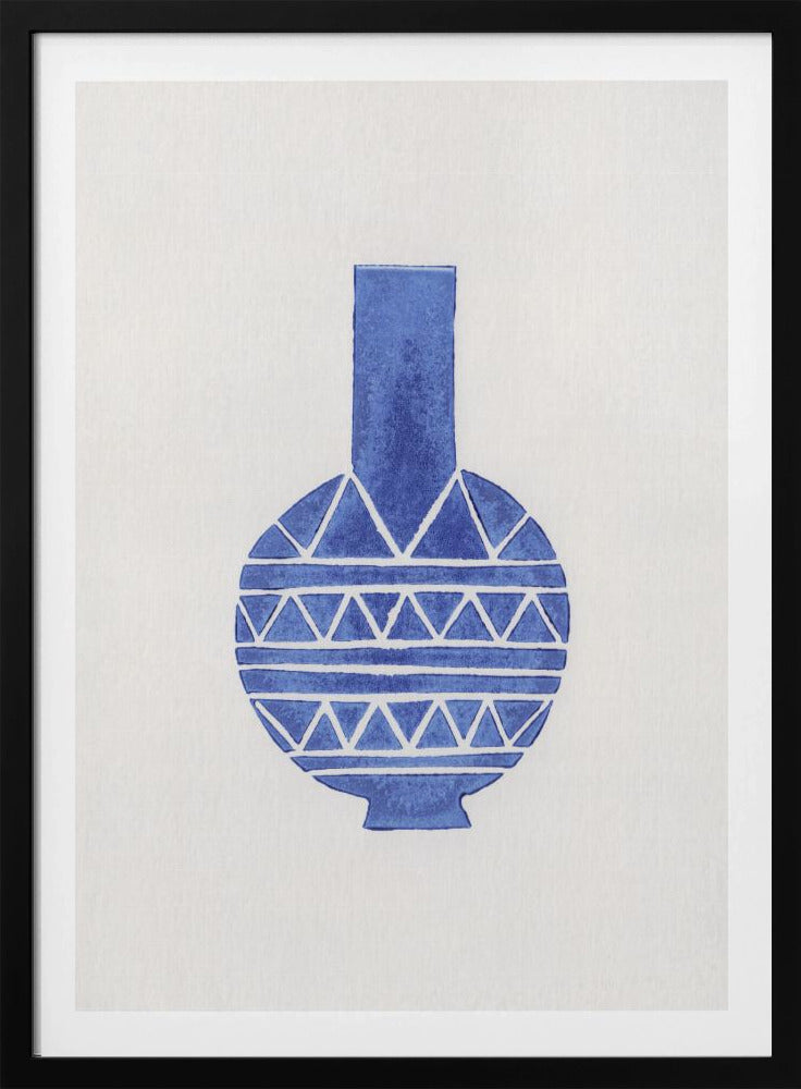 Linocut Vase #8 | Poster