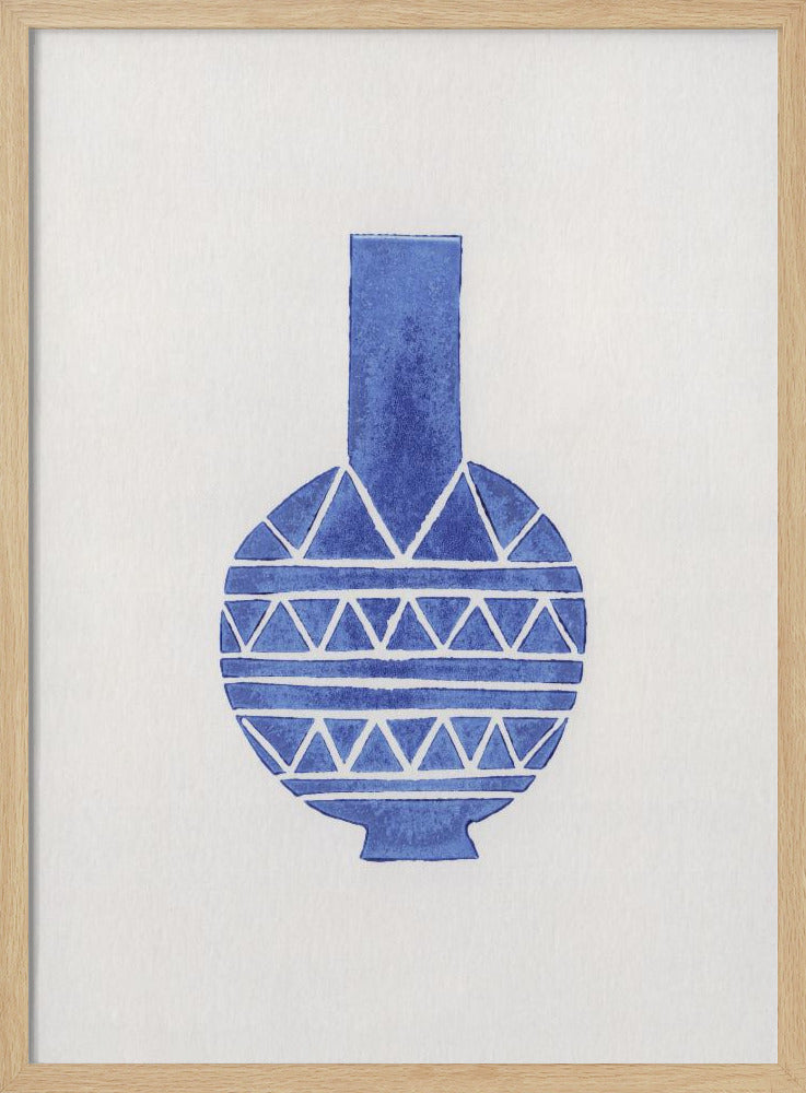 Linocut Vase #8 | Poster