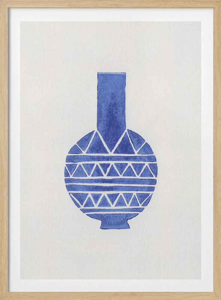 Linocut Vase #8 | Poster