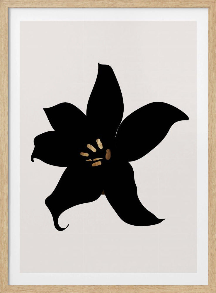 Dunkle Orchidee | Poster
