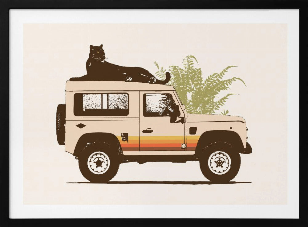 Black Panther On Car | Poster