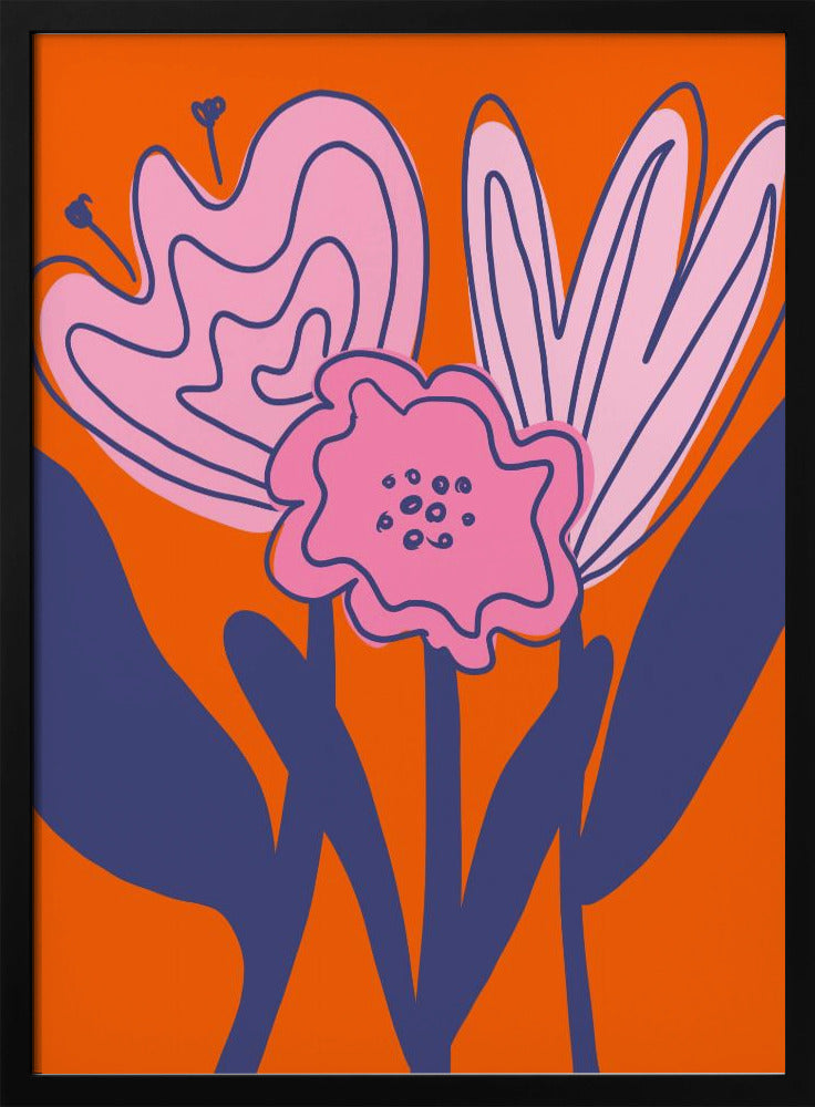 Kräftige florale Eleganz | Poster