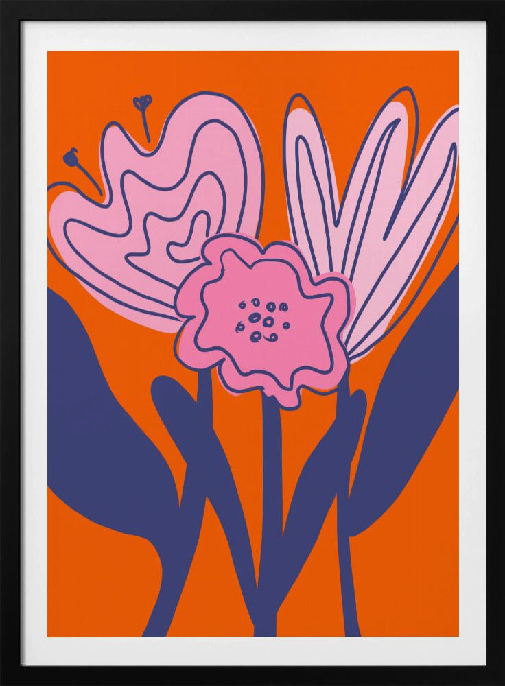 Kräftige florale Eleganz | Poster