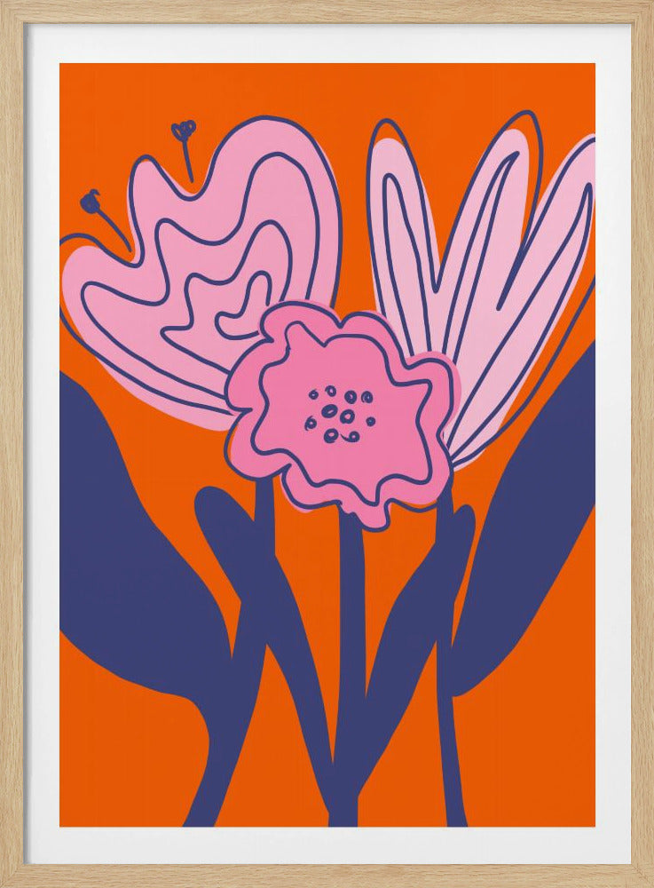 Kräftige florale Eleganz | Poster