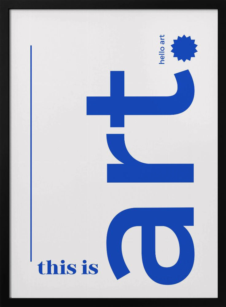 Hallo Fette Typografie | Poster