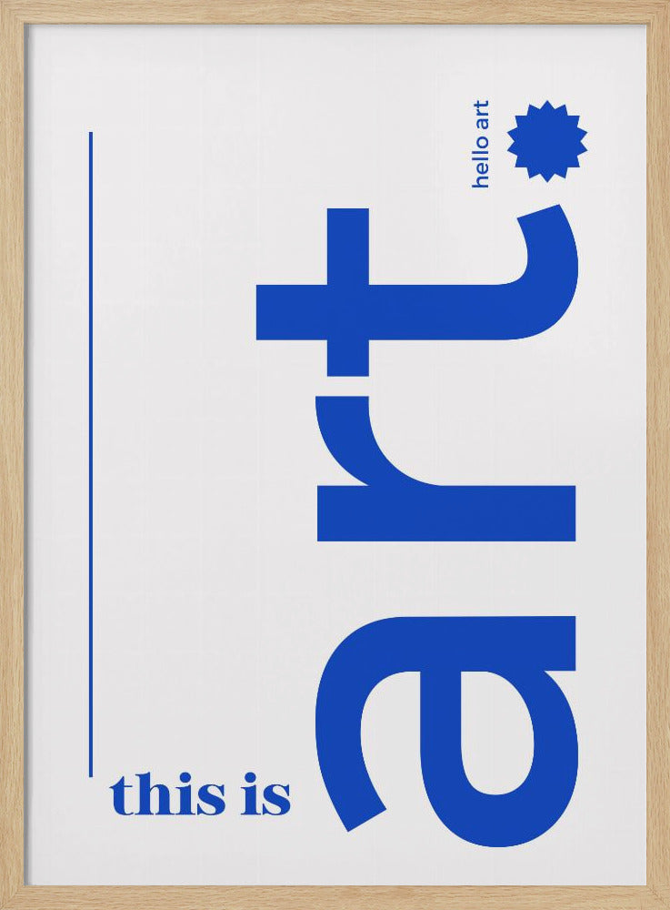 Hallo Fette Typografie | Poster