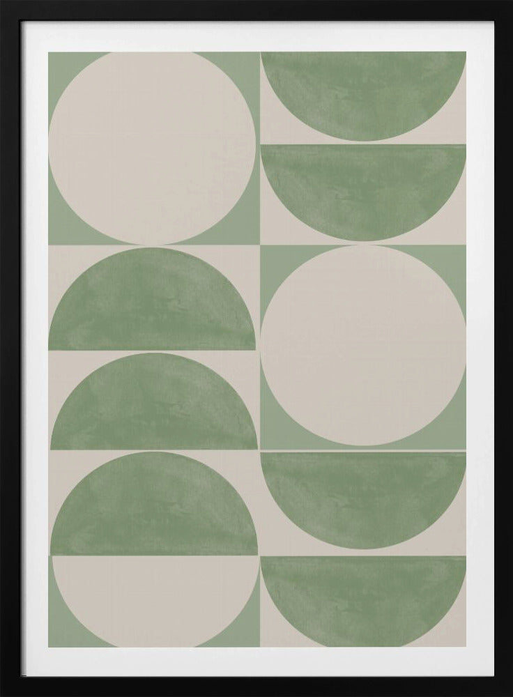 Geometrie in Grün | Poster
