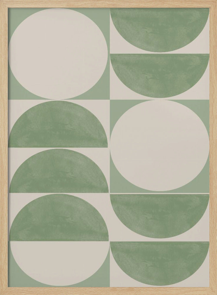 Geometrie in Grün | Poster