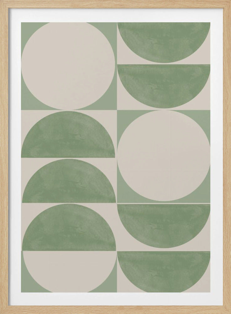Geometrie in Grün | Poster