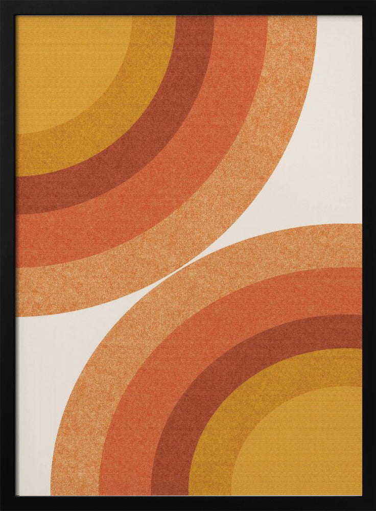 Retro-Sonnenstrahlen-Wellen | Poster