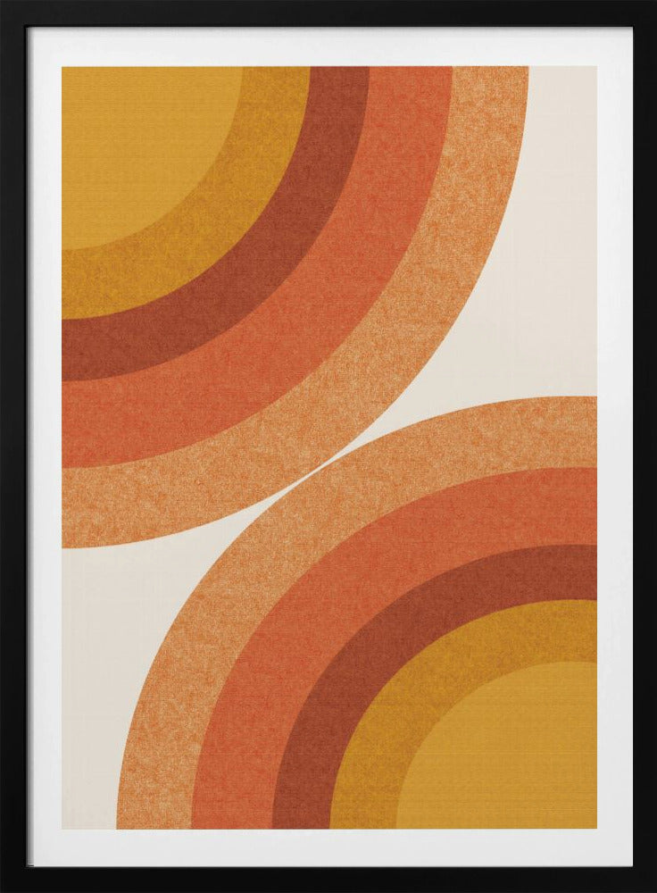 Retro-Sonnenstrahlen-Wellen | Poster