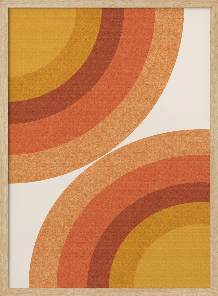 Retro-Sonnenstrahlen-Wellen | Poster