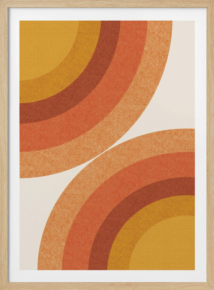 Retro-Sonnenstrahlen-Wellen | Poster