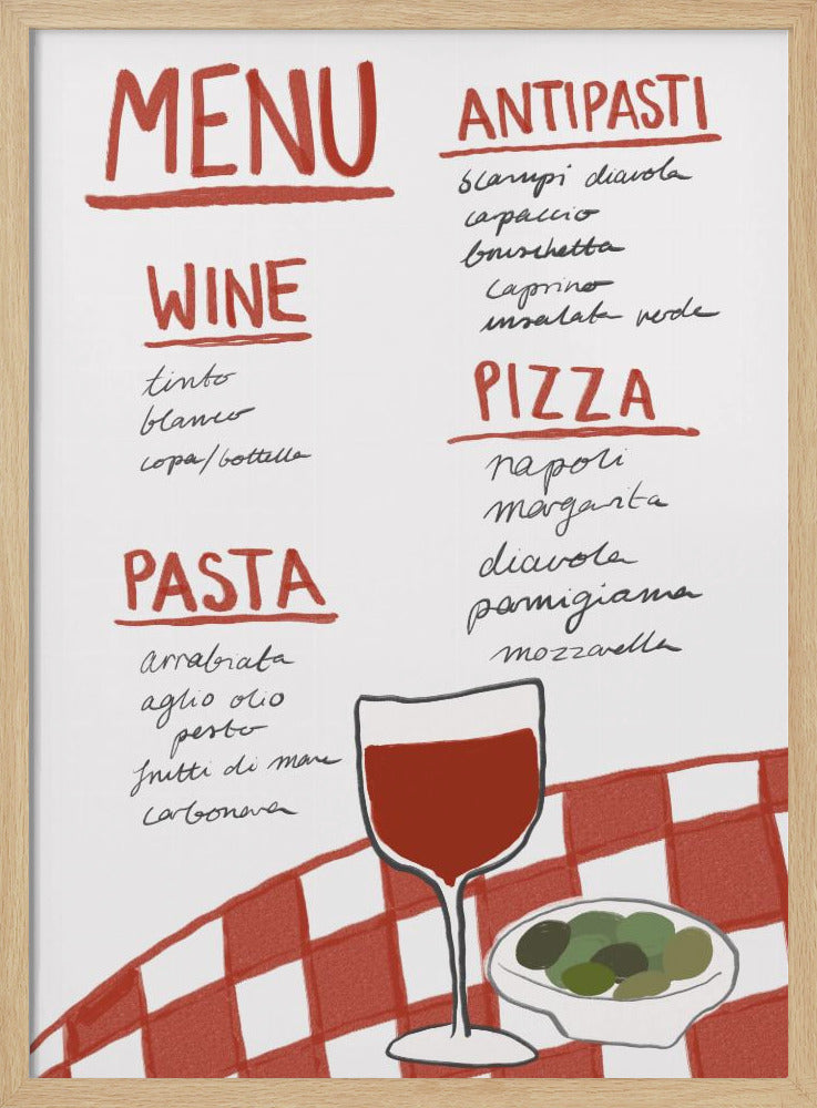 Italienische Küche Genuss | Poster