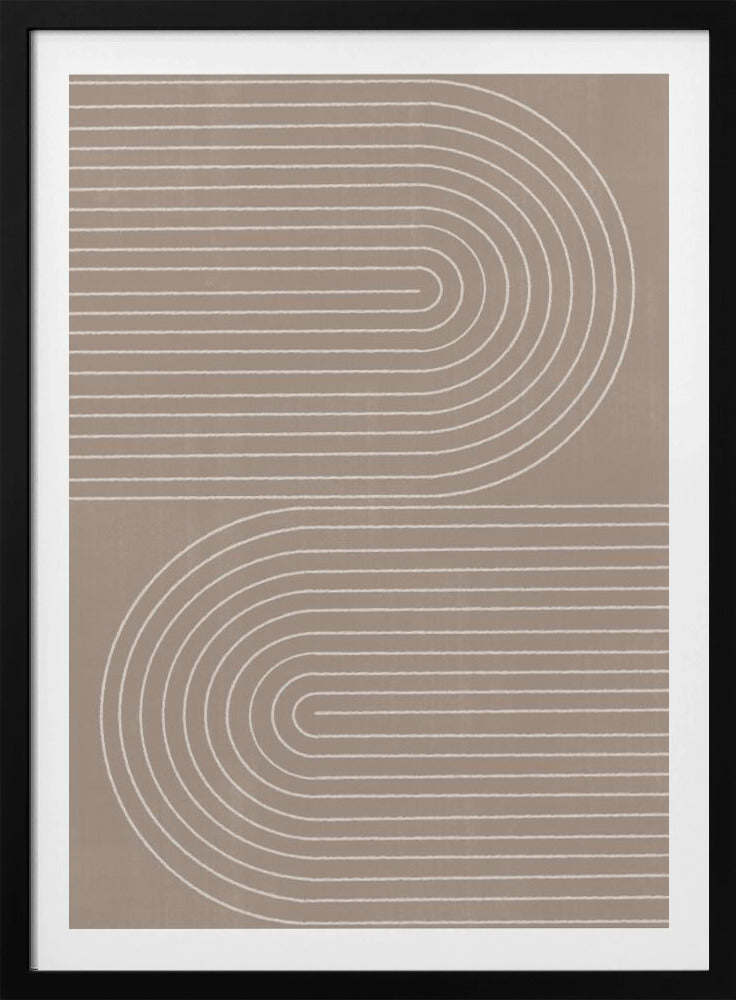 Geschwungene Linienharmonie | Poster