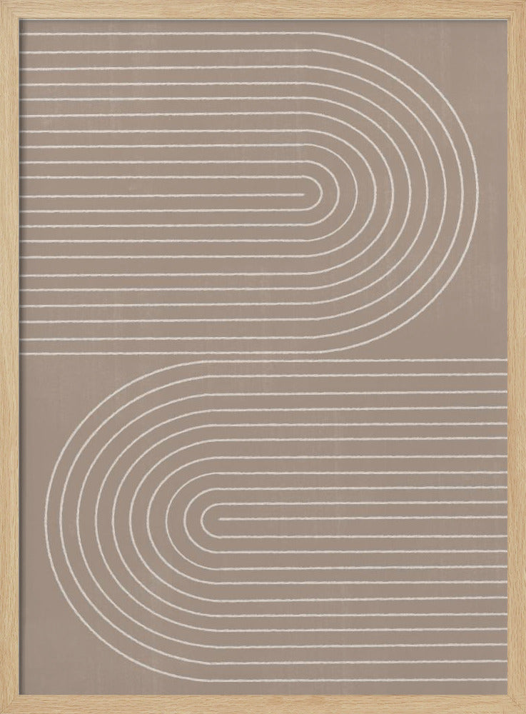 Geschwungene Linienharmonie | Poster