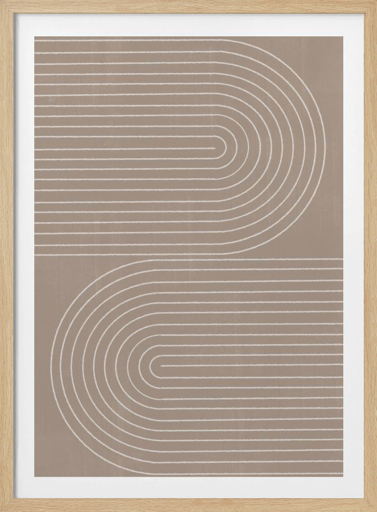 Geschwungene Linienharmonie | Poster