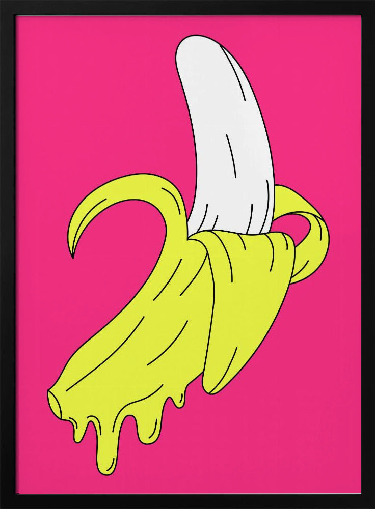 Schmelzende rosa Banane | Poster