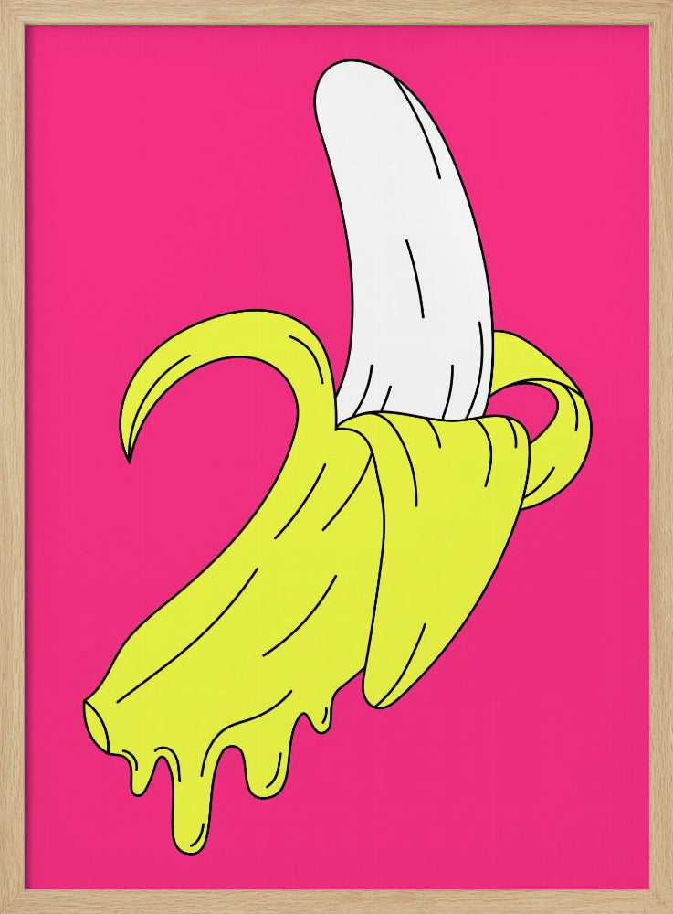 Schmelzende rosa Banane | Poster