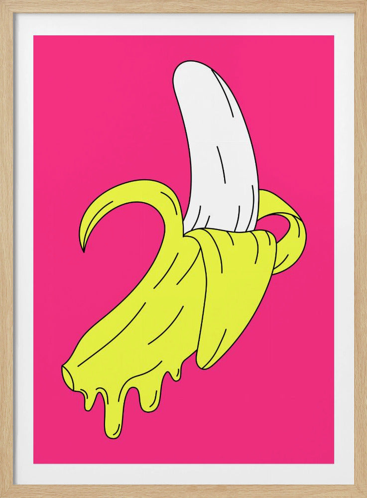 Schmelzende rosa Banane | Poster