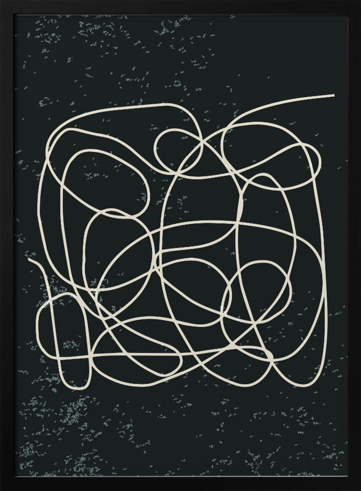 Schwarz-Weiß-Linien #1 | Poster