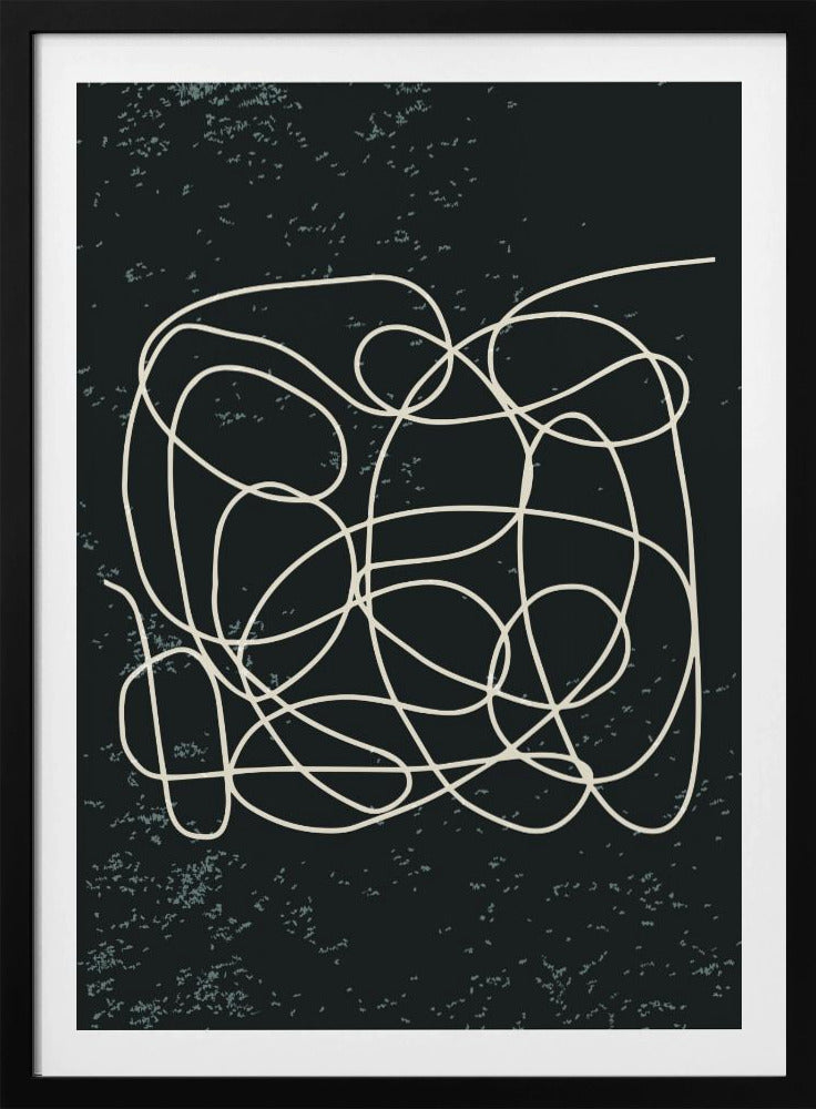 Schwarz-Weiß-Linien #1 | Poster