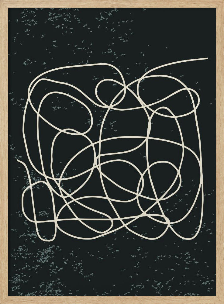 Schwarz-Weiß-Linien #1 | Poster