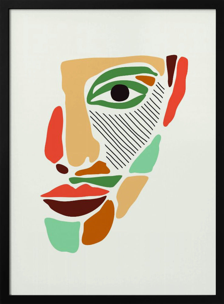 Farbige abstrakte Gesichter #2 | Poster