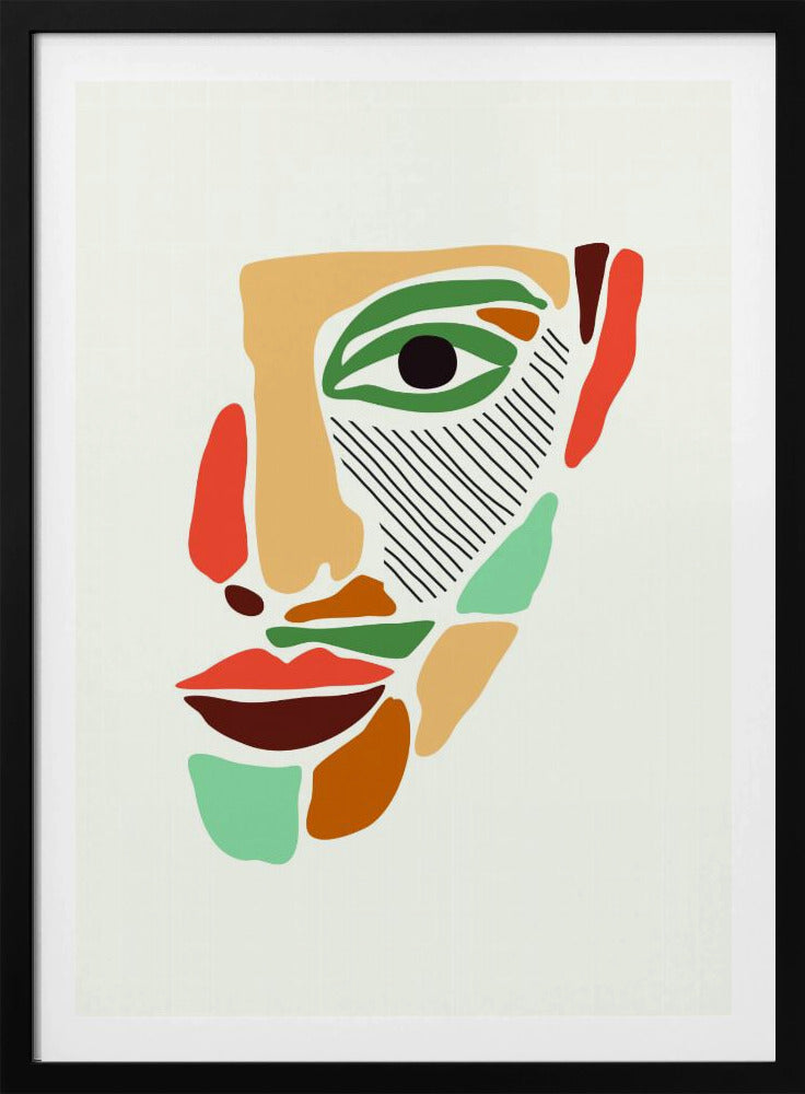 Farbige abstrakte Gesichter #2 | Poster