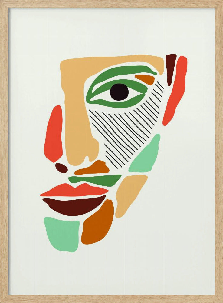 Farbige abstrakte Gesichter #2 | Poster