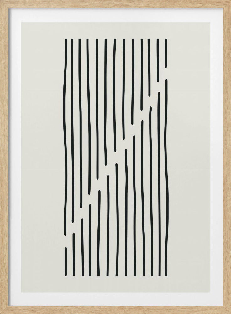 Minimalistisches Liniendesign Nr. 3 | Poster