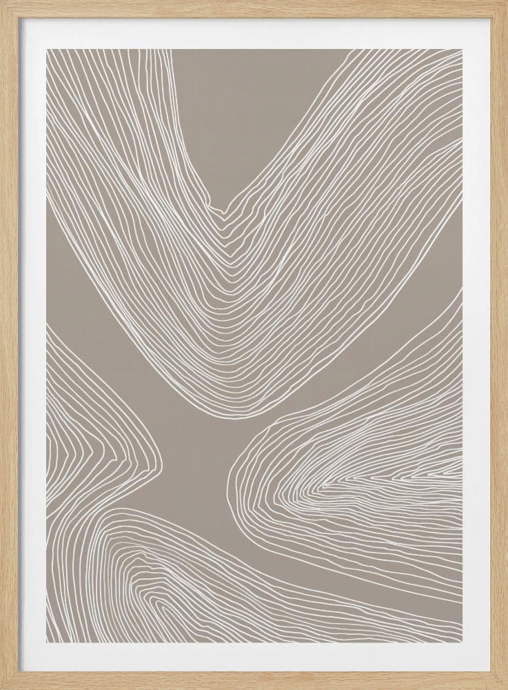Fließende Konturen Linienkunst | Poster