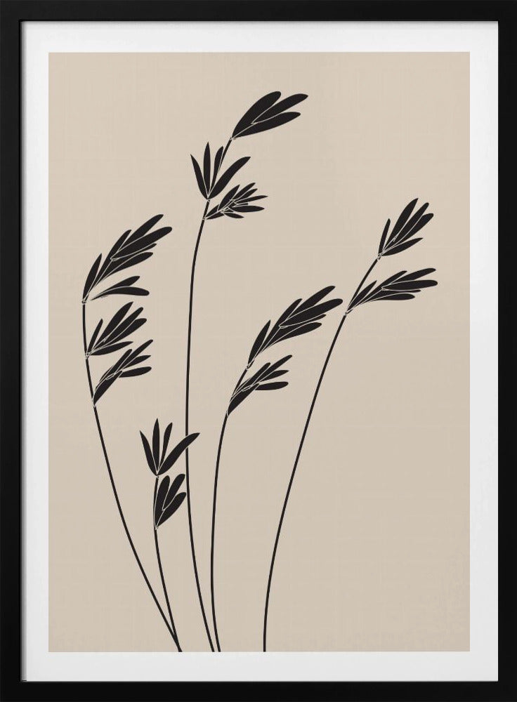 Schwarze Pflanzen | Poster